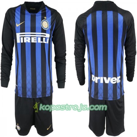Billiga Fotbollströjor Inter Milan Barn Hemma tröja 2018/19 Långärmad